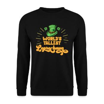 Le plus grand grand grand ami du lutin du monde - Sweat-shirt Unisexe - noir - Devant - Alina (178cm) & Michal (187cm)