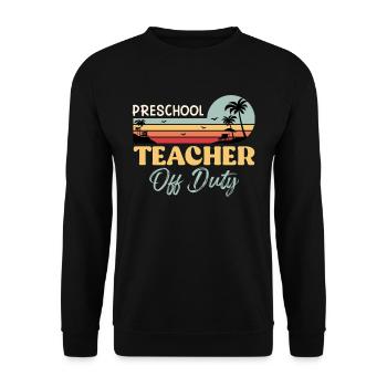 Kindergarten School Teachers off duty teachers - Unisex Sweatshirt - black - Front - Alina (178cm) & Michal (187cm)