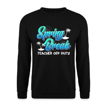 Semaine de relâche Enseignants en congé Vacances d’été Enseignants - Sweat-shirt Unisexe - noir - Devant - Alina (178cm) & Michal (187cm)