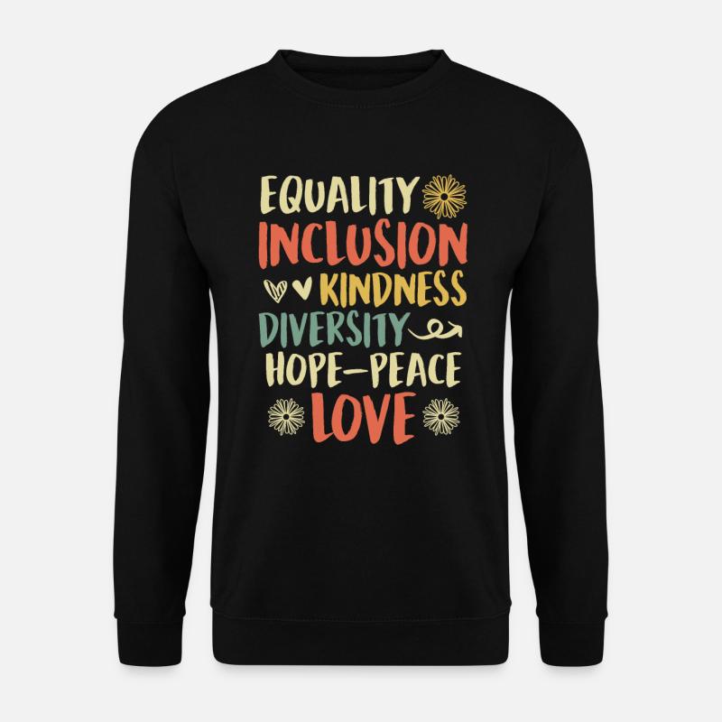 Inklusion handicap Akzeptanz und Awareness - Unisex Pullover - Schwarz