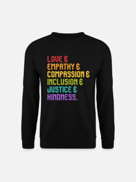 Inklusion Mitgefühl Menschen mit Behinderung - Unisex Pullover - Schwarz