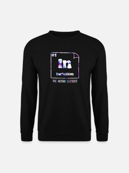 Inklusion Akzeptanz und Solidarität handicap - Unisex Pullover - Schwarz