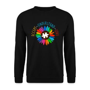 Autism Diversity Autistic Consciousness - Unisex Sweatshirt - black - Front - Alina (178cm) & Michal (187cm)