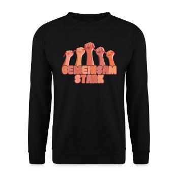 Autisten Gemeinsam stark Autismus - Unisex Pullover - Schwarz - Vorne - Alina (178cm) & Michal (187cm)