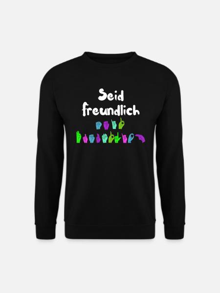 Mental Health Seid freundlich zu euch - Unisex Pullover - Schwarz