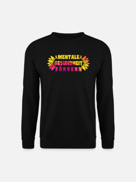 Mentale Gesundheit fördern Mental Health - Unisex Pullover - Schwarz
