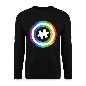 Autism Diversity Autistic Consciousness - Unisex Sweatshirt - black - Front - Alina (178cm) & Michal (187cm)