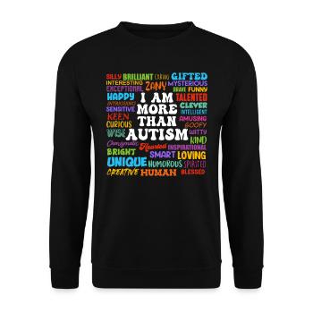 Autism Awareness Solidarity and Awareness - Unisex Sweatshirt - black - Front - Alina (178cm) & Michal (187cm)