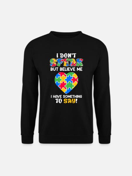 autism awareness autistic child - Unisex Sweatshirt - black