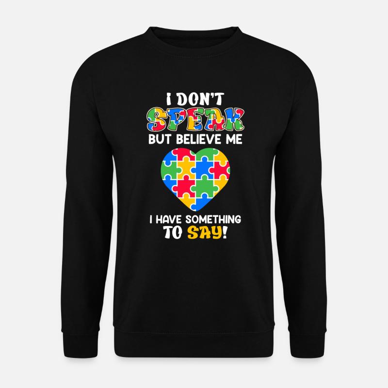 Autismus Bewusstsein autistisches Kind - Unisex Pullover - Schwarz