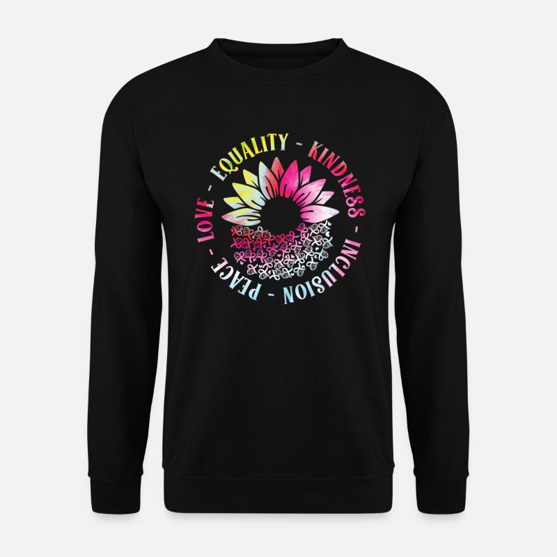 Inclusion Love Peace Kindness - Unisex Sweatshirt - black