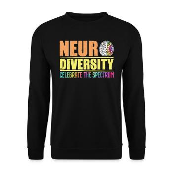 Neurodiversity Autism Spectrum - Unisex Sweatshirt - black - Front - Alina (178cm) & Michal (187cm)