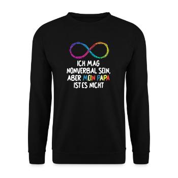 Autisten ADHS ADHD Autismus Jugendliche - Unisex Pullover - Schwarz - Vorne - Alina (178cm) & Michal (187cm)