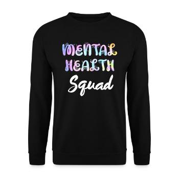 Mentale Gesundheit Awareness Vielfalt - Unisex Pullover - Schwarz - Vorne - Alina (178cm) & Michal (187cm)