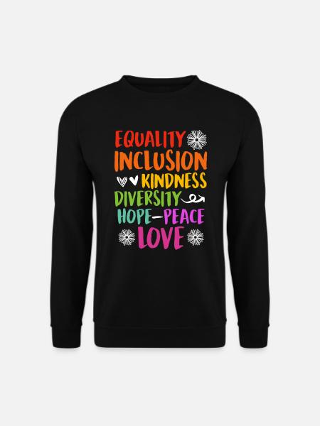 Inklusion handicap Akzeptanz und Awareness - Unisex Pullover - Schwarz