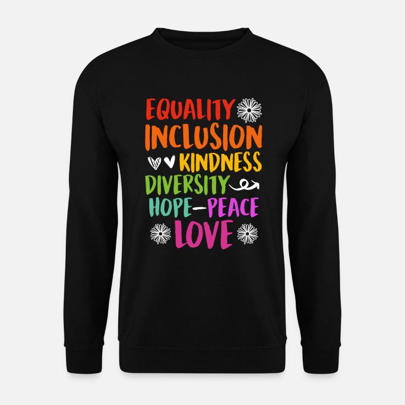 Inclusion handicap acceptation et sensibilisation - Sweat-shirt Unisexe - noir