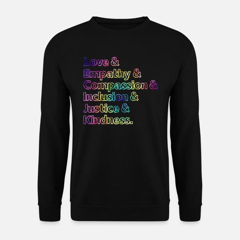 Inclusion Acceptation handicap Solidarité - Sweat-shirt Unisexe - noir