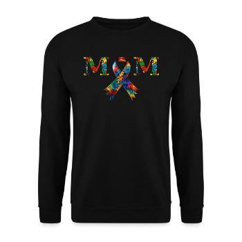 Autism Mother Autism Loop Autistic - Unisex Sweatshirt - black - Front - Alina (178cm) & Michal (187cm)