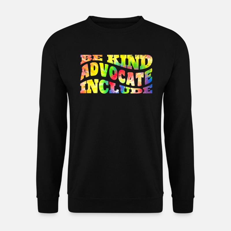 Be Kind Awareness Acceptance handicap Inclusion - Unisex Sweatshirt - black