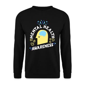 Mentale Gesundheit Selbstachtung Awareness Mental - Unisex Pullover - Schwarz - Vorne - Alina (178cm) & Michal (187cm)