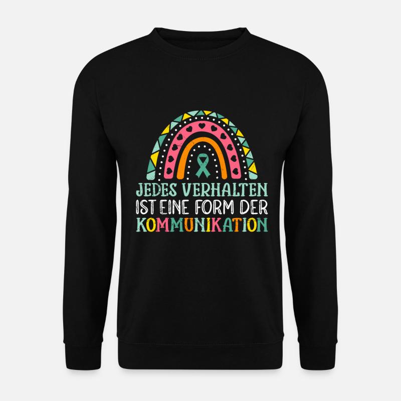 Autismus Awareness und Solidarität - Unisex Pullover - Schwarz