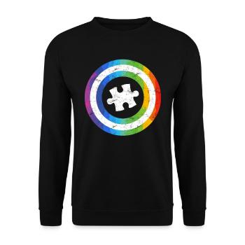 Autism Diversity Autistic Consciousness - Unisex Sweatshirt - black - Front - Alina (178cm) & Michal (187cm)