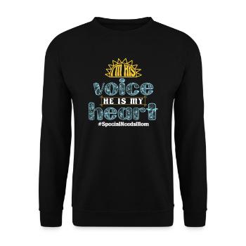 Inklusion Awareness Vielfalt handicap - Unisex Pullover - Schwarz - Vorne - Alina (178cm) & Michal (187cm)