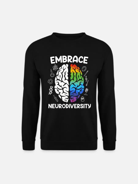 Autismus Embrace Neurodiversity Autisten - Unisex Pullover - Schwarz