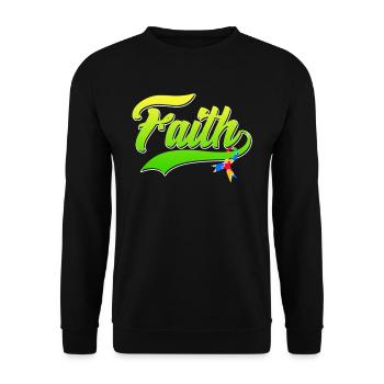Autism Faith Consciousness Autistic - Unisex Sweatshirt - black - Front - Alina (178cm) & Michal (187cm)