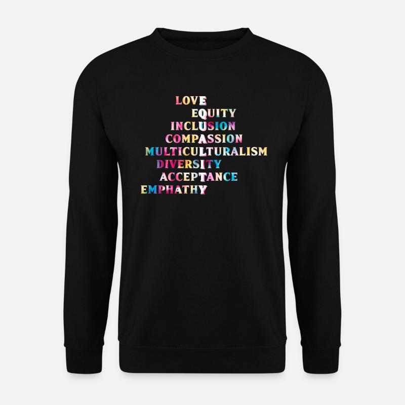 Inclusion Acceptance handicap Solidarity - Unisex Sweatshirt - black