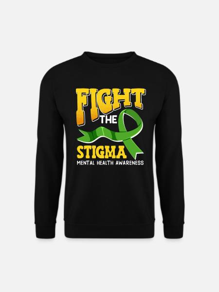 Mentale Gesundheit Fight the Stigma - Unisex Pullover - Schwarz
