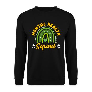Mentale Gesundheit Mental Health Squad - Unisex Pullover - Schwarz - Vorne - Alina (178cm) & Michal (187cm)