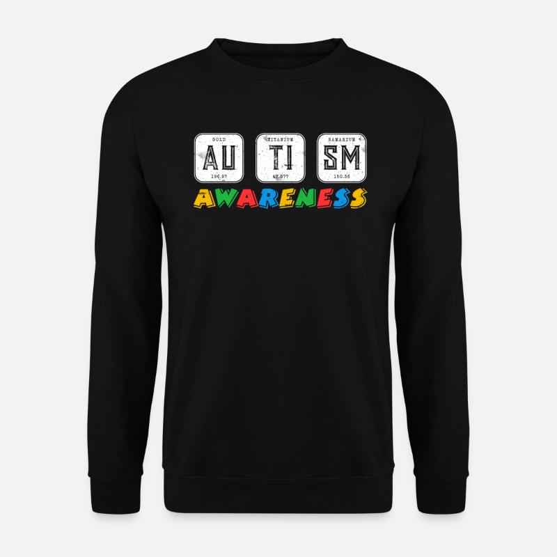 Awareness Autistic Diversity Justice - Unisex Sweatshirt - black