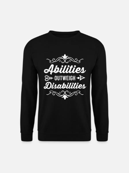 Inklusion Akzeptanz Freundlichkeit Solidarität - Unisex Pullover - Schwarz
