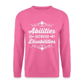 Inclusion Acceptation Gentillesse Solidarité - Sweat-shirt Unisexe - rose - Devant
