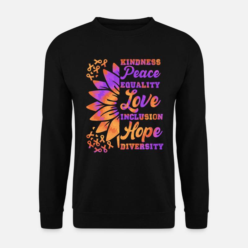 Inclusion Kindness Peace Hope - Unisex Sweatshirt - black