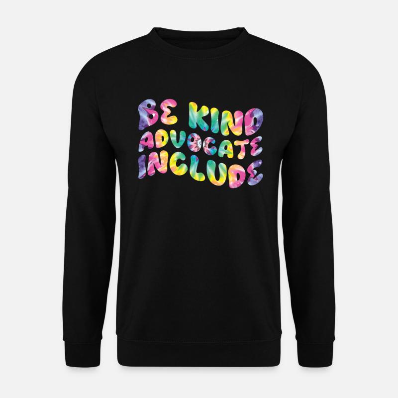 Be Kind Inklusion Menschen mit Behinderung - Unisex Pullover - Schwarz