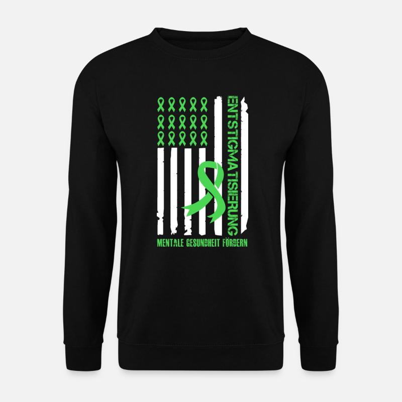 Mentale Gesundheit Fight the Stigma Mental - Unisex Pullover - Schwarz