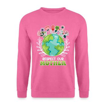 Save the Earth Environnementalistes Terre Mère - Sweat-shirt Unisexe - rose - Devant
