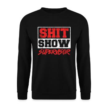 Superviseur Mama Chef Fête des mères Mamas autoritaires - Sweat-shirt Unisexe - noir - Devant - Alina (178cm) & Michal (187cm)
