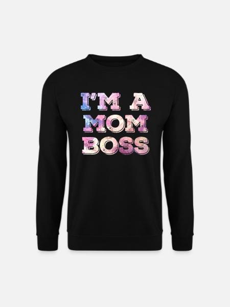 Mama Chefin Muttertag Mama Boss Supervisor - Unisex Pullover - Schwarz