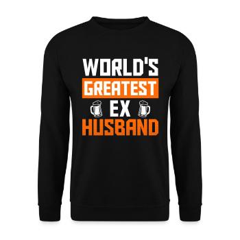 Divorce Party Finally Divorced Divorce - Unisex Sweatshirt - black - Front - Alina (178cm) & Michal (187cm)
