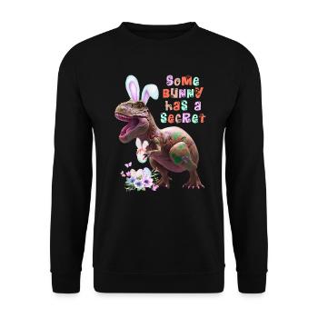 Certains lapins ont un lapin de Pâques secret - Sweat-shirt Unisexe - noir - Devant - Alina (178cm) & Michal (187cm)