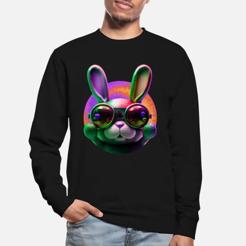 Easter Bunny Face Easter Bunny Rabbit Easter Unisex Sweatshirt