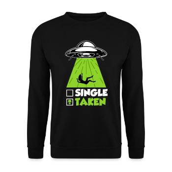 Ufo Single Men Fantasme pris par Aliens Herren - Sweat-shirt Unisexe - noir - Devant - Alina (178cm) & Michal (187cm)