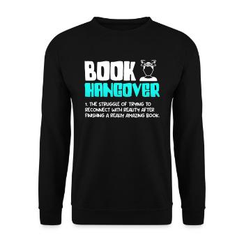 Livres Gueule de bois Amateurs de livres et amateurs de lecture - Sweat-shirt Unisexe - noir - Devant - Alina (178cm) & Michal (187cm)