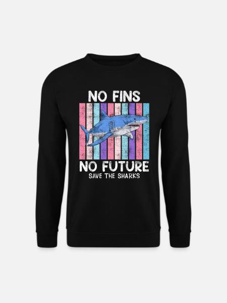 Sauvez les requins Bien-être animal Requins Sauvez l’océan - Sweat-shirt Unisexe - noir