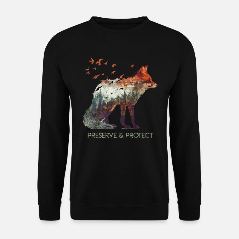 Umweltschutz Artenschutz Rettet die Erde - Unisex Pullover - Schwarz
