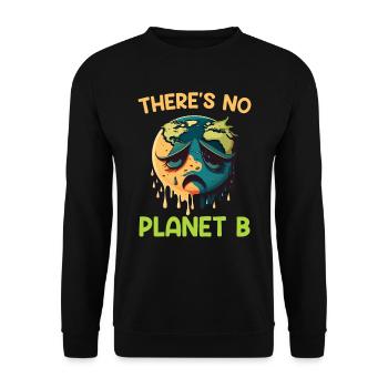 Il n’y a pas de protection de l’environnement pour le Jour de la Terre de la planète B - Sweat-shirt Unisexe - noir - Devant - Alina (178cm) & Michal (187cm)