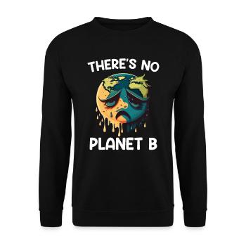 Il n’y a pas de protection de l’environnement pour le Jour de la Terre de la planète B - Sweat-shirt Unisexe - noir - Devant - Alina (178cm) & Michal (187cm)
